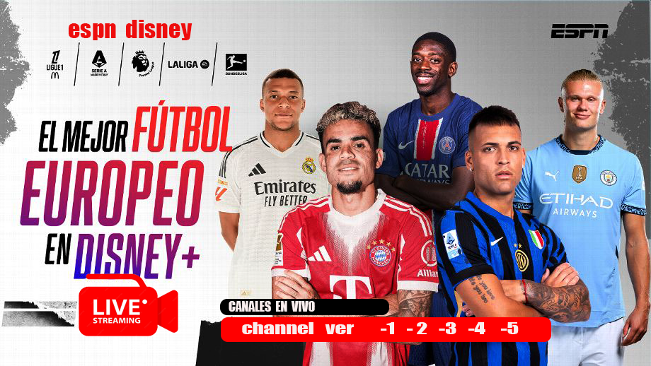 espn DISNEY CHANNEL LIVE TELEVISION VIVO CANALES FUTBOL FREE GRATIS VER HOY FUTBOL VIVO GRATIS