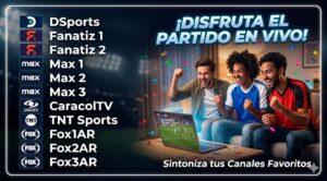 DSports, Fanatiz, Max, Caracol, TNT Sports y Fox Sports