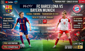 Barcelona  vs  Bayer munich    Femenino