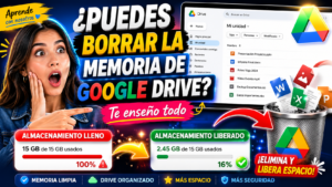 Como eliminar  memoria  de google  drive