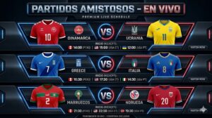 patidos amistosos  internacionales