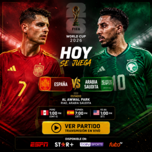 España  vs  Arabia  Saudita  streamig  live  channel