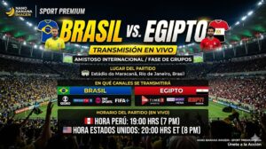 Brazil  vs  egipto live  channel