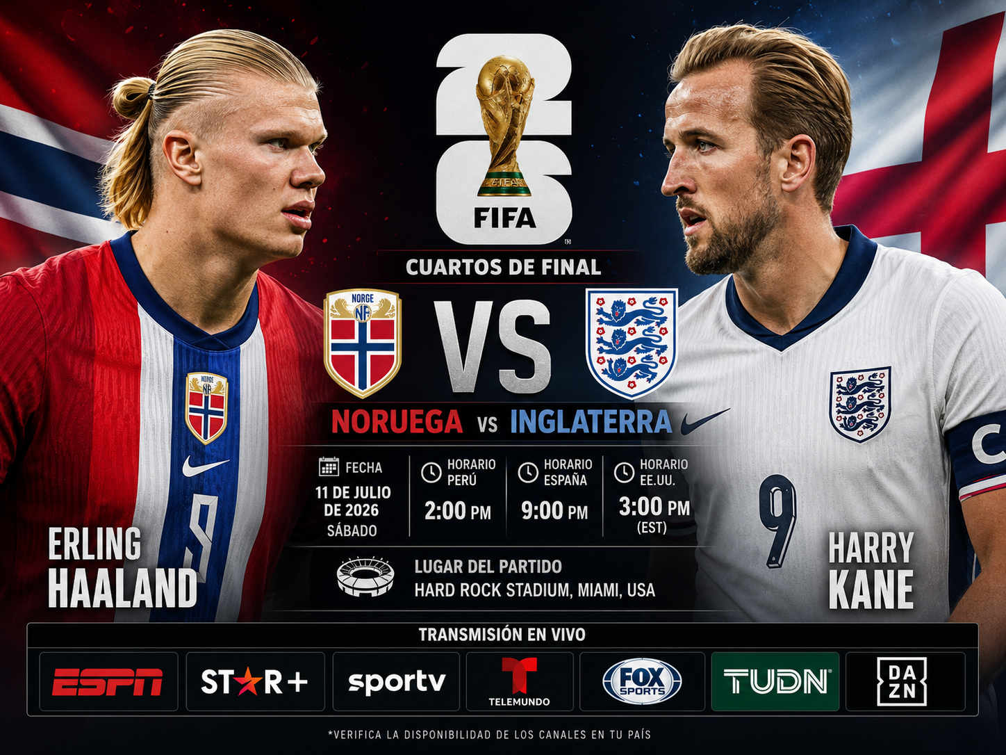 Inglaterra   vs  Noregua   live  channel